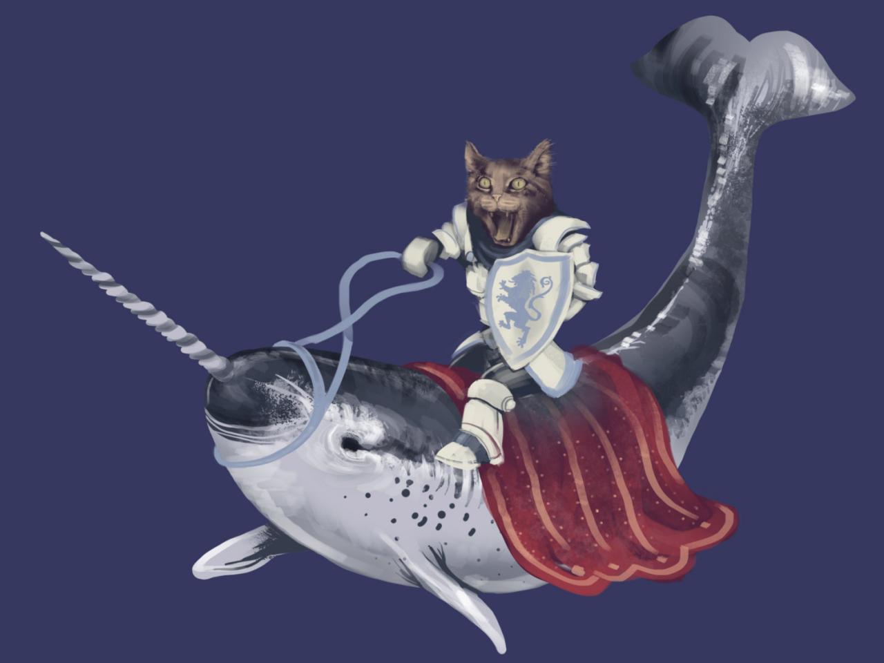 hug a pet narwhal